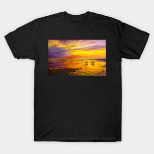 Dogs on Enniscrone Beach, Co. Sligo T-Shirt